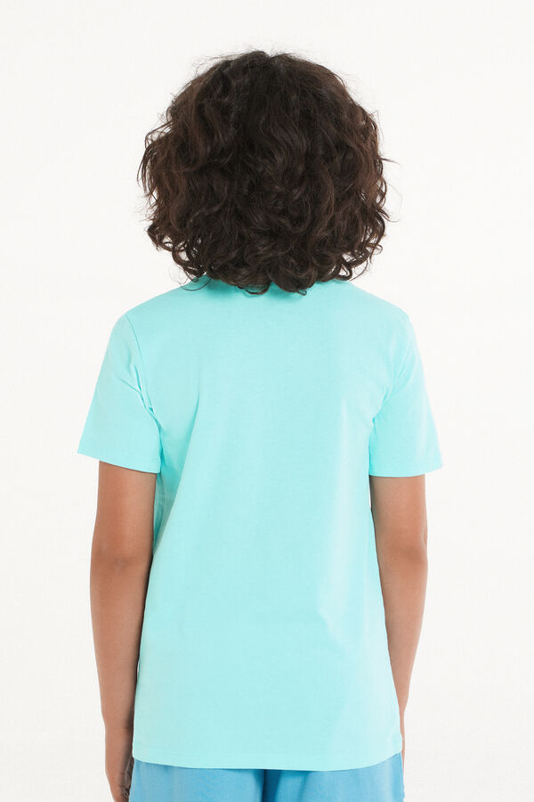 Camiseta Basic Cuello Redondo en 100 % Algodón Niños Unisex  