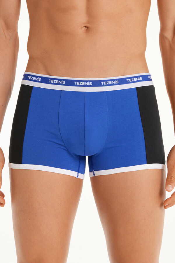 Boxer Coton Bicolore avec Élastique Logo  