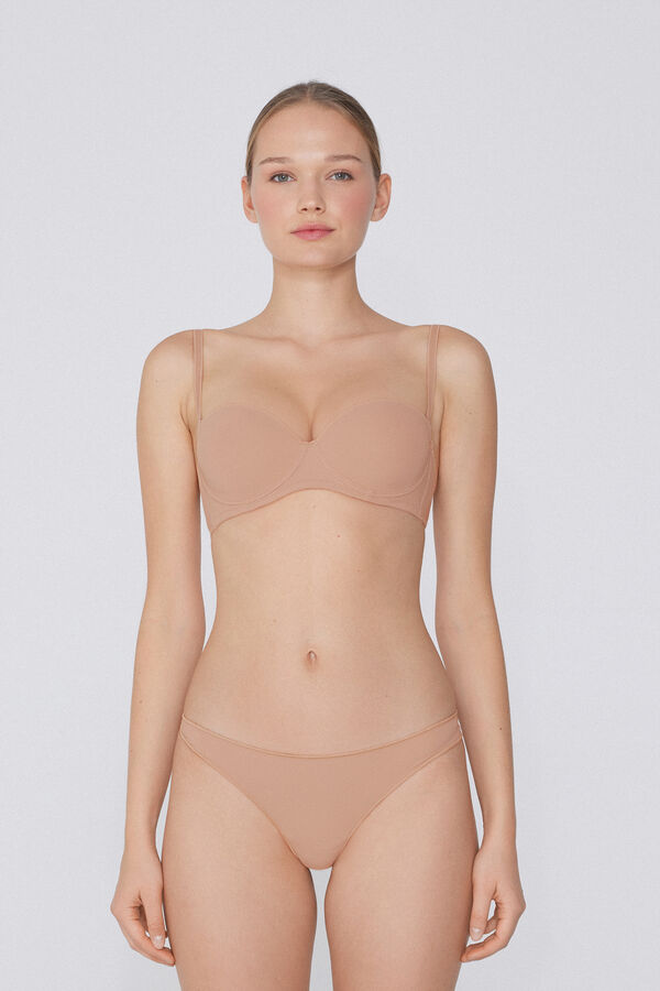 Madrid Super Padded Recycled Microfibre Bandeau Bra  