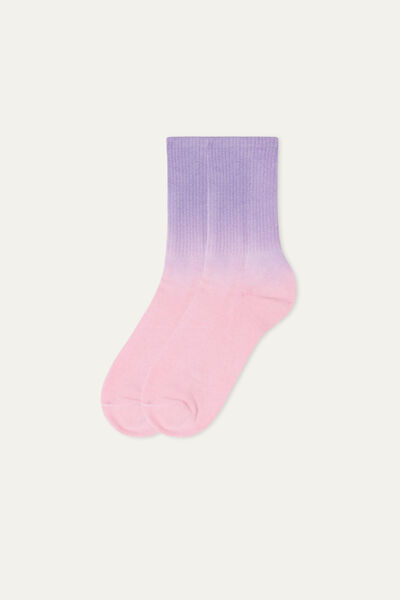Krátke Bavlnené Športové Ponožky so Vzorom