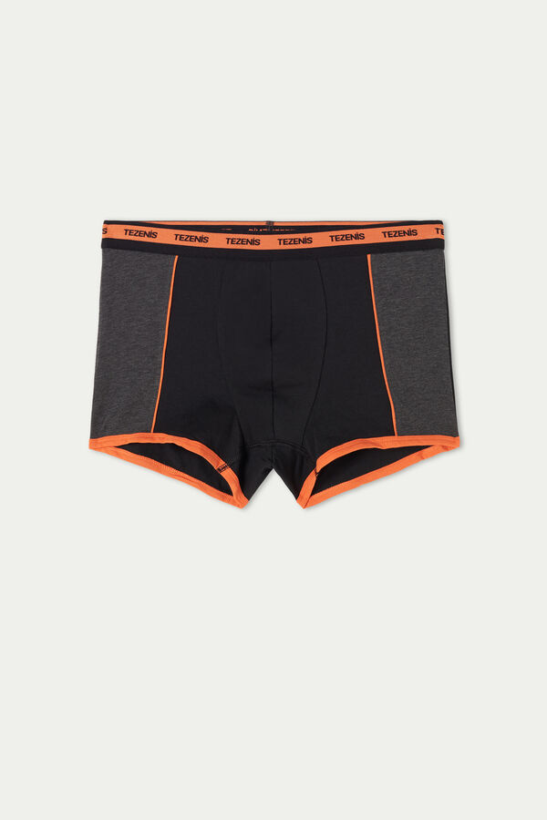 Zweifarbige Retropants aus Baumwolle mit elastischem Logobund  