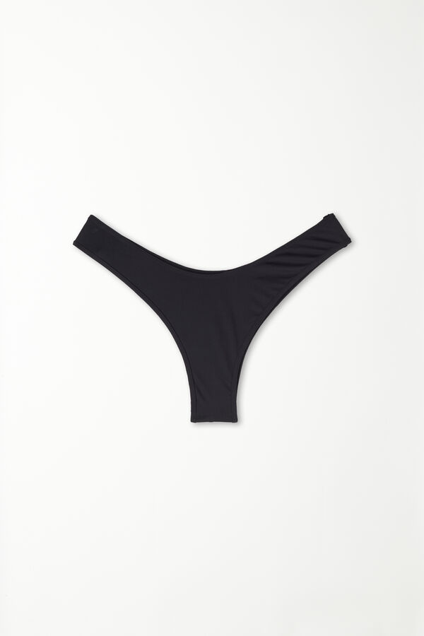 Recycled Microfibre High-Cut Bikini Bottoms  