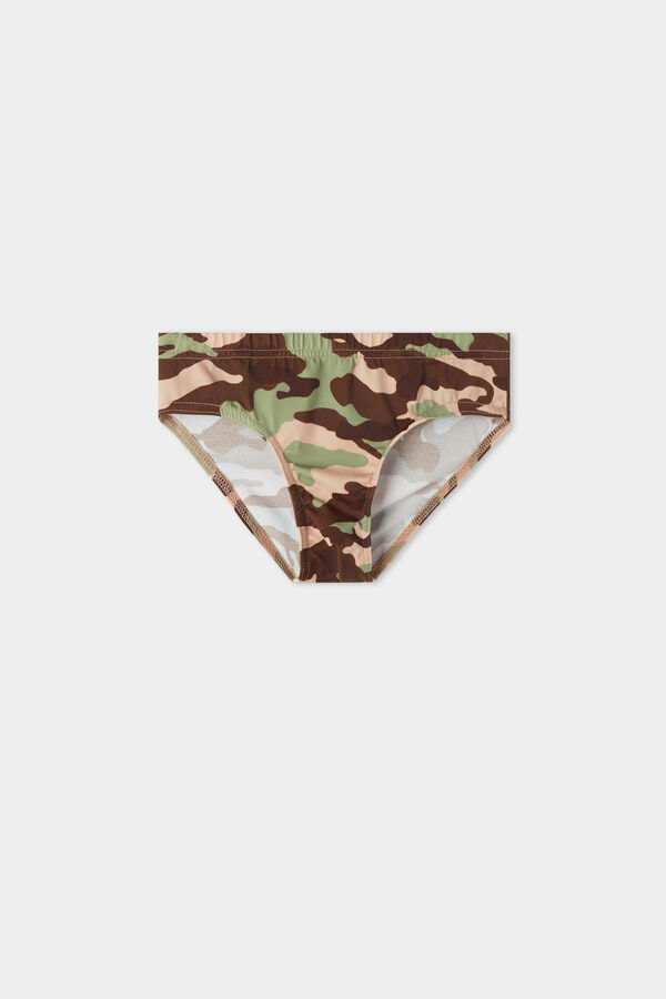 Boy's Printed Swim Briefs  