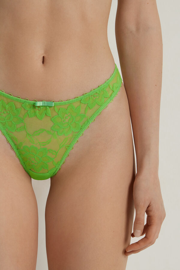 Blooming Lace High-Cut G-String  