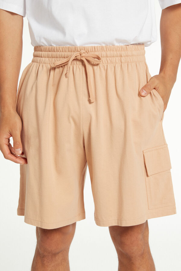 Shorts für Herren aus Baumwolle mit großer Tasche  