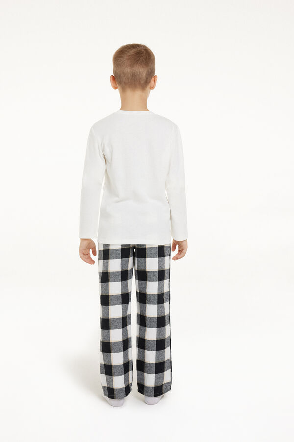 Boys’ Long Cotton Flannel Pyjamas  