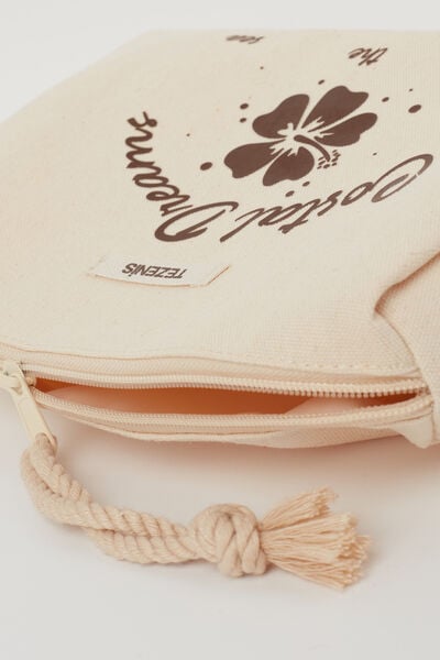 Bolsa Porta-Objetos em Lona com Fecho