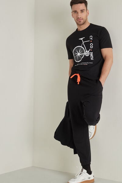 Long Fleece Trousers with Drawstring