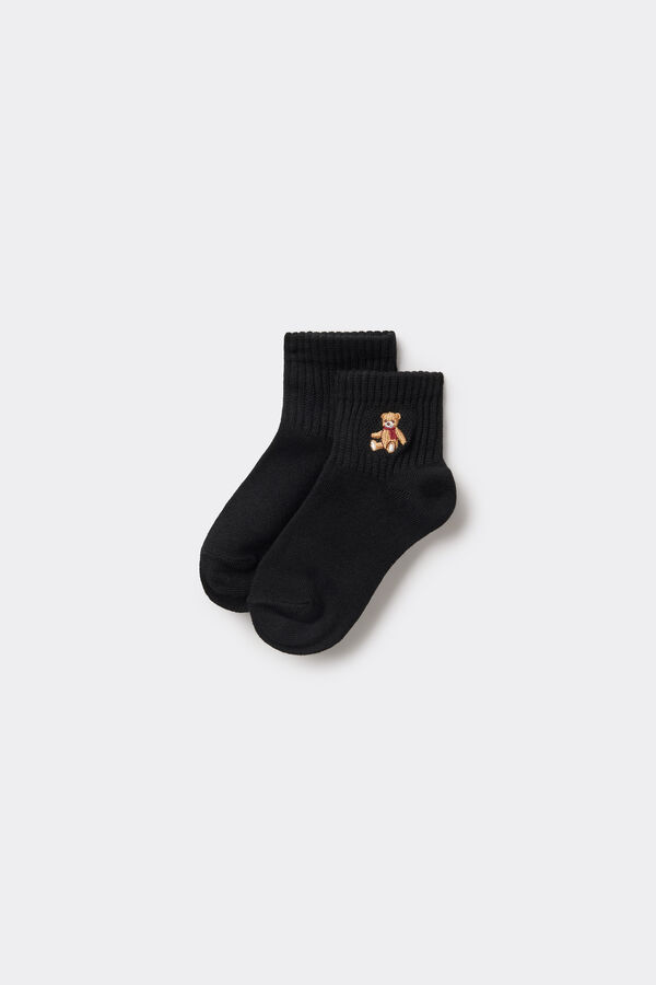 Girls&rsquo; Short Patterned Sport Socks  