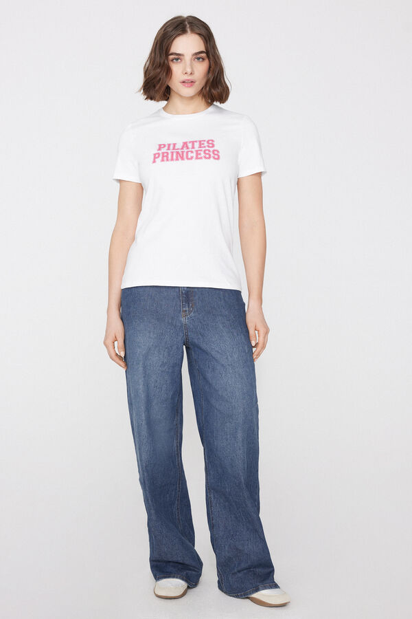 100% Cotton T-Shirt with Print  