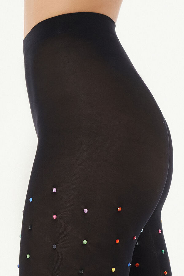 Limited Edition Tights Colored Rhinestones 