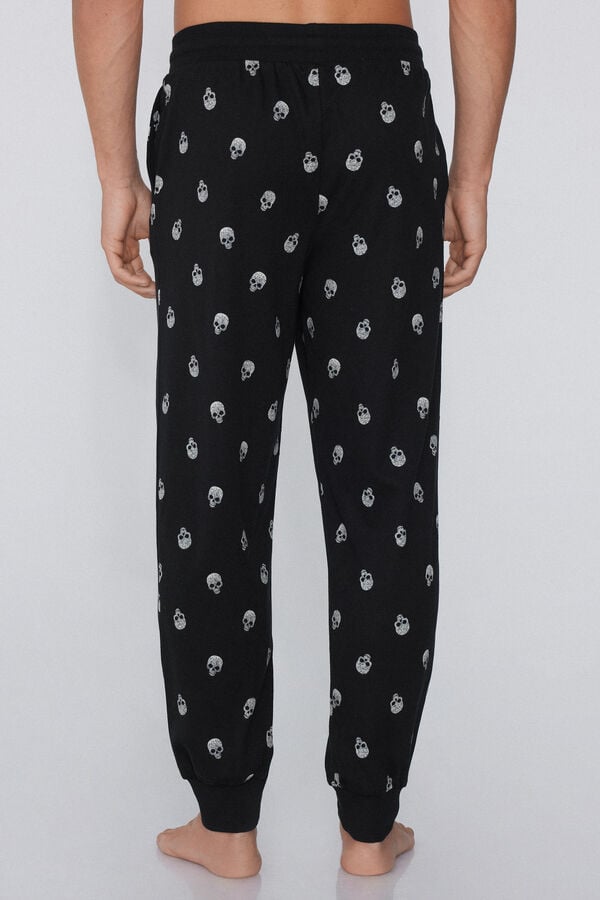 Heavy Printed Cotton Joggers with Pockets  