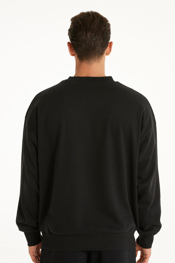 Long Sleeve Rounded Neck Sweatshirt  