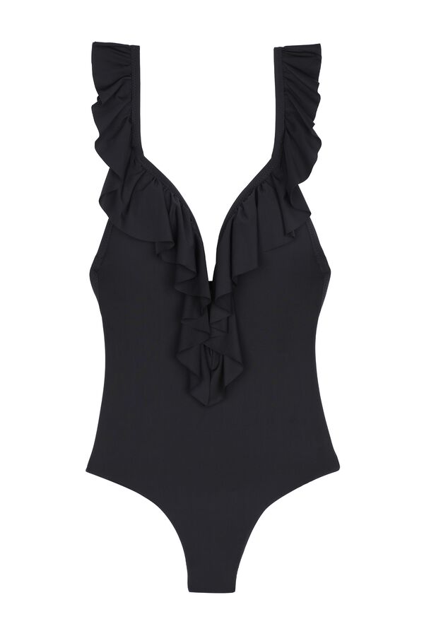 Costume Intero Triangolo Imbottito con Volant Tezenis