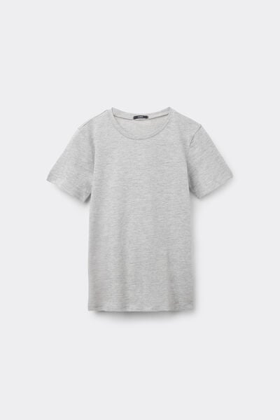 T-Shirt B&aacute;sica Decote Redondo em 100% Algod&atilde;o Crian&ccedil;a Unissexo