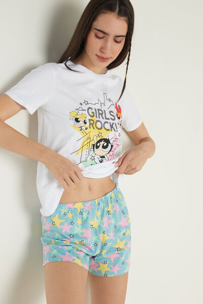 Kurzer Pyjama aus Baumwolle Powerpuff Girls