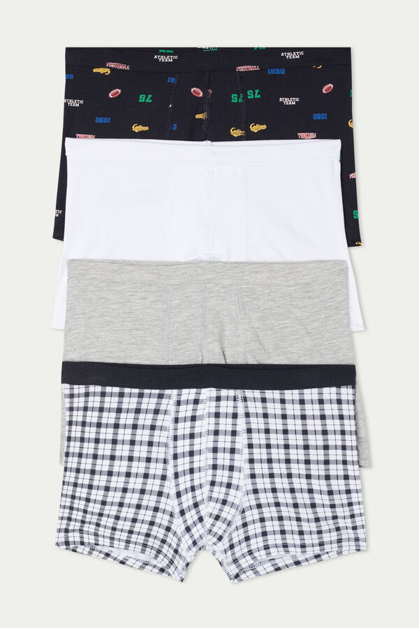 Pack of 4 Printed Cotton Boxers  