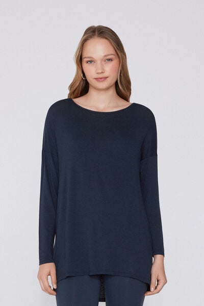 Maxi Svetr s Dlouh&yacute;m Ruk&aacute;vem z Lehk&eacute; Visk&oacute;zy