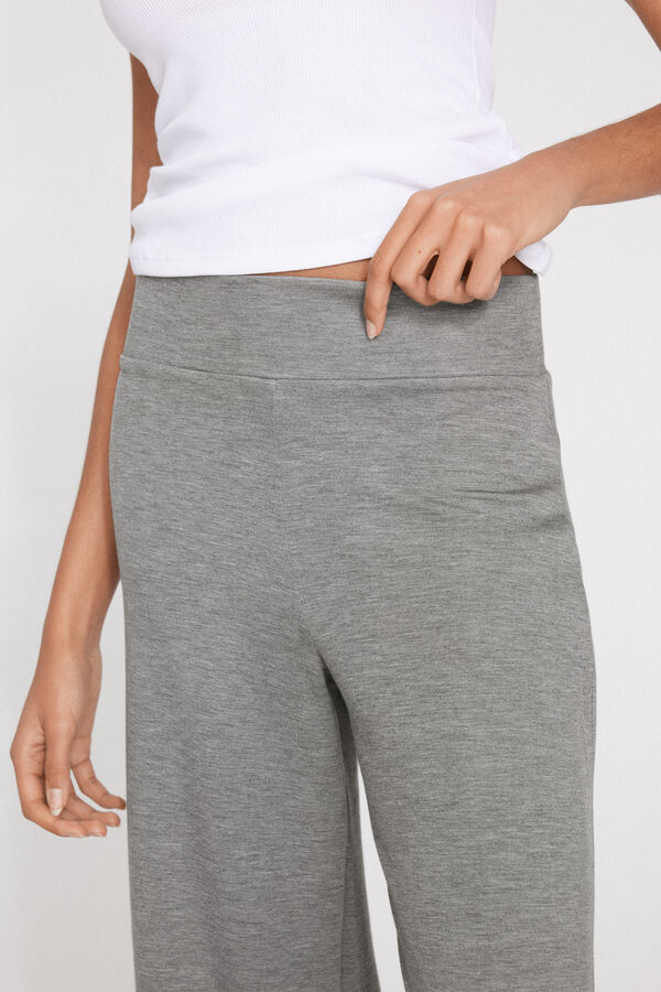 Lange Palazzohose aus Soft Touch  