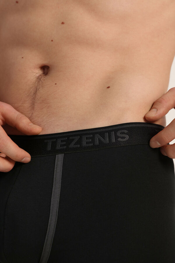 Cotton Logo Boxer Briefs with Contrasting Edging  