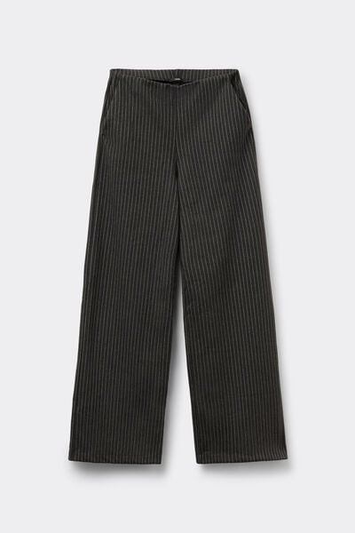 Pantalon Long Palazzo Toile Serg&eacute;e