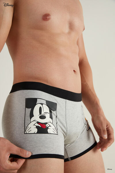 Disney Mickey Mouse Print Cotton Boxers
