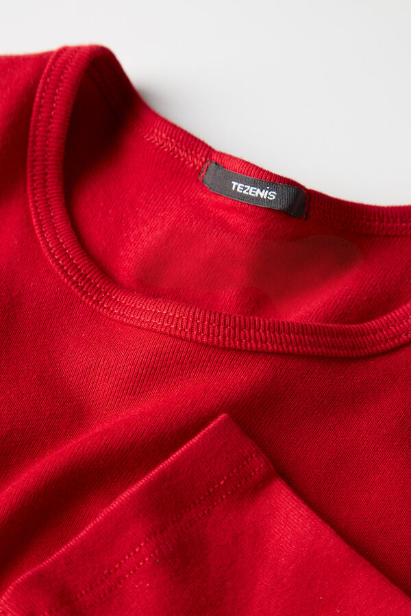 Unisex Long Sleeve Warm Cotton T-Shirt  
