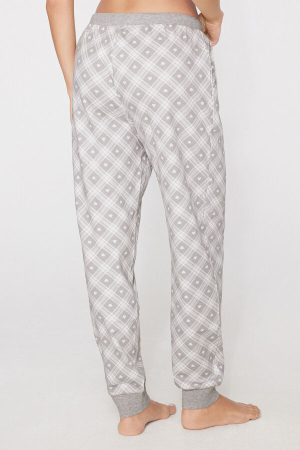 Cal&ccedil;as Jogger em Algod&atilde;o Grosso Estampado  