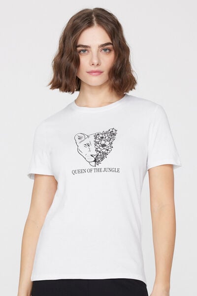 T-Shirt in 100% Cotone con Stampa