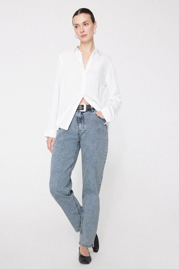 Jeans Lunghi Dritti 5 Tasche  