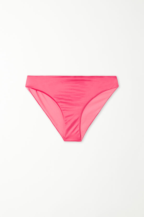 Panty de Bikini Clásico Rosa Verano Shiny  