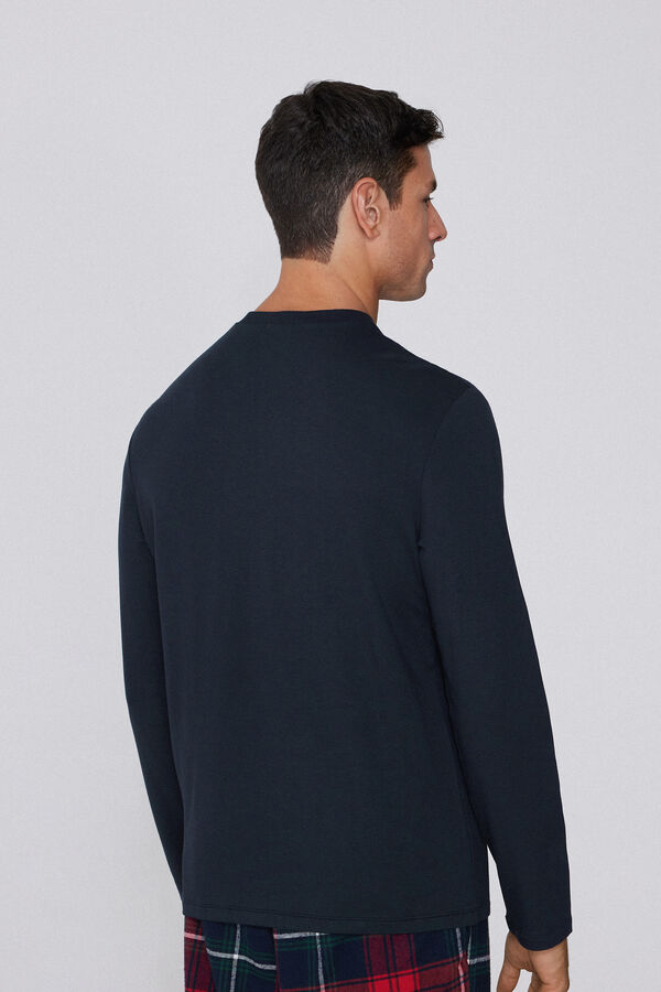 Long-Sleeved Plush Viscose Top  