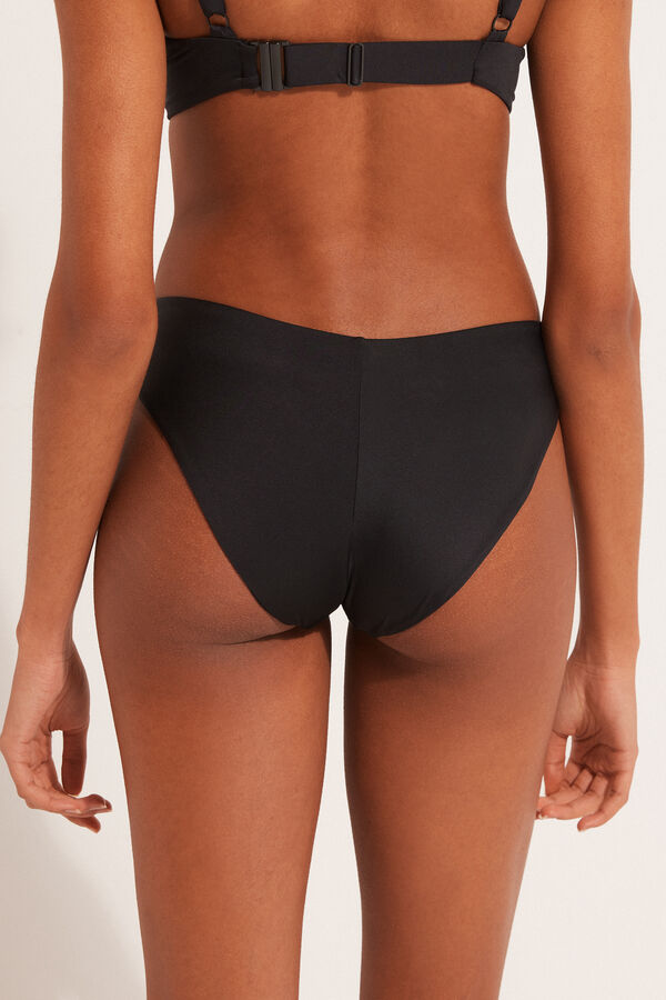 Recycled Microfibre Rounded High-Cut Bikini Bottoms  