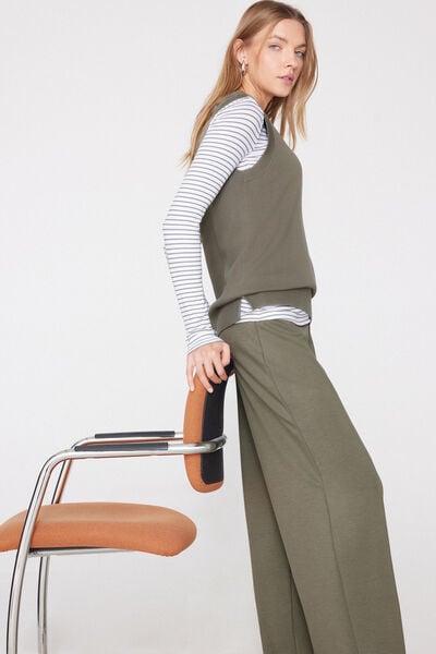 Gilet Cotone e Modal in Maglia Calata