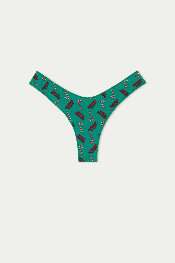 HighCut Printed Cotton Brazilian Panties Cheeky Briefs Women Tezenis