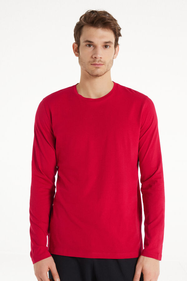 100% Cotton Top with Long Sleeves and Rounded Neck  