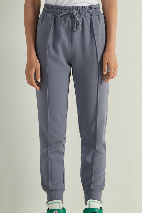 Fleece Joggers with Top Stitching  