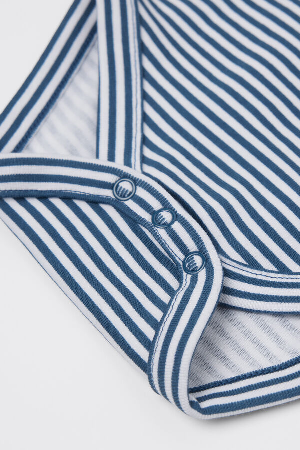 Baby Printed Pure Cotton Bodysuit with Wide Shoulder Straps  