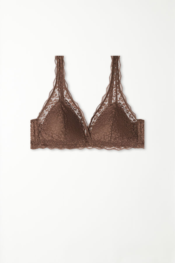 Havana Recycled Lace Triangle Bra  