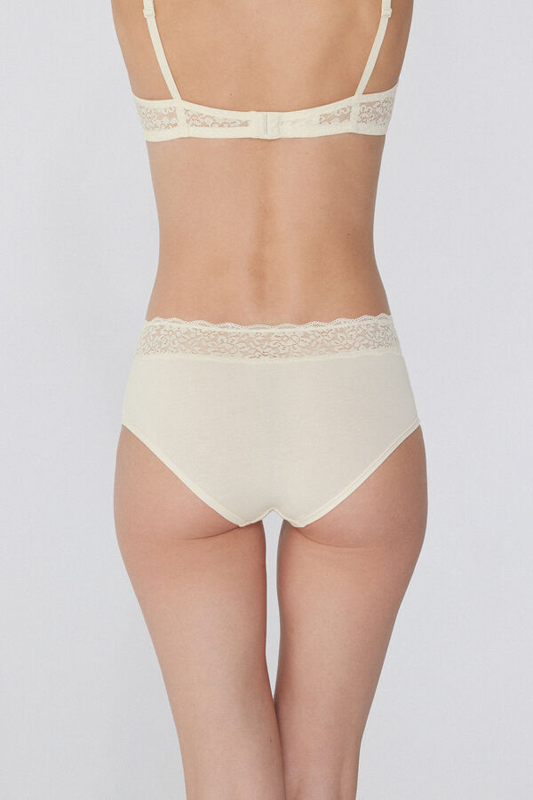 Cotton and Recycled Lace French Knickers  