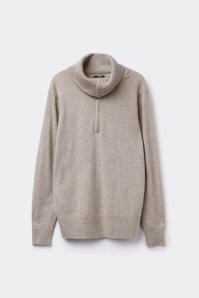Maglia Manica Lunga con Lana e Zip