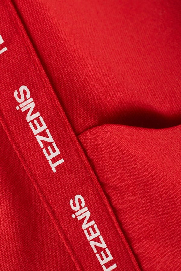 Maxi Canvas Beach Bag with Buttons  