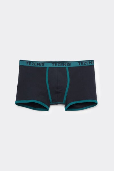 Organic Cotton Boxers with Contrasting Trim and Logo