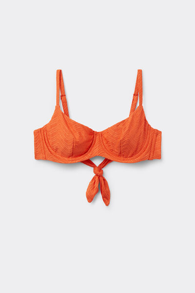 Balconette-Bikinioberteil Sparkling Touch Orange