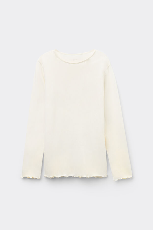 Pull Coton Manches Longues Surpiq&ucirc;res  