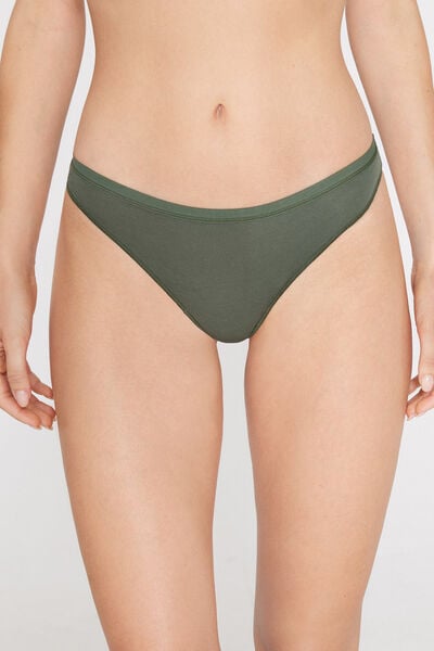 Plain Colour Cotton Brazilian Briefs