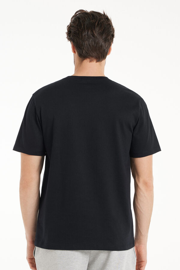 T-Shirt aus 100 % Baumwolle mit Rundhalsausschnitt  