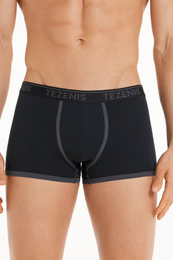 Cotton Boxer Contrasting Trim with Logo  