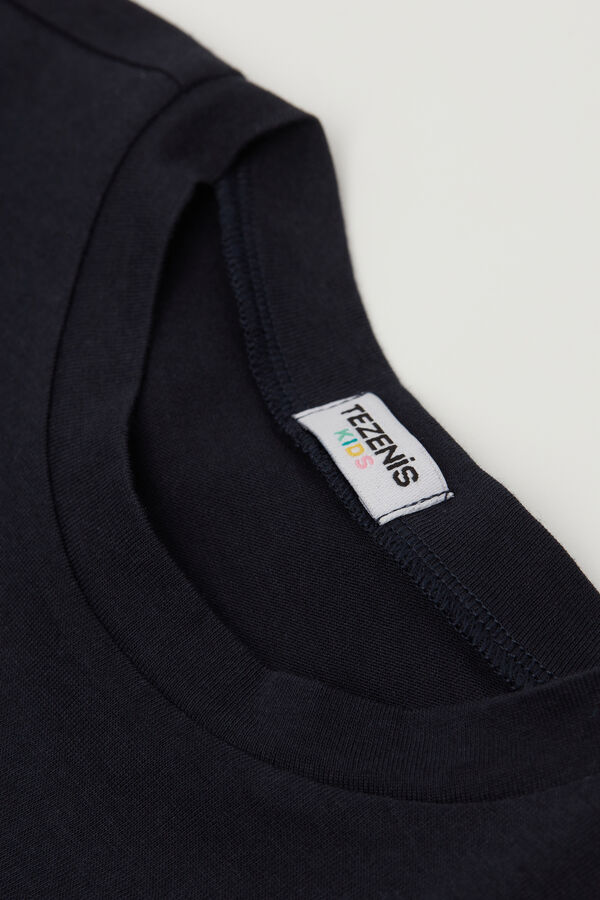 Boys&rsquo; Cotton Round Neck T-Shirt with Pocket  