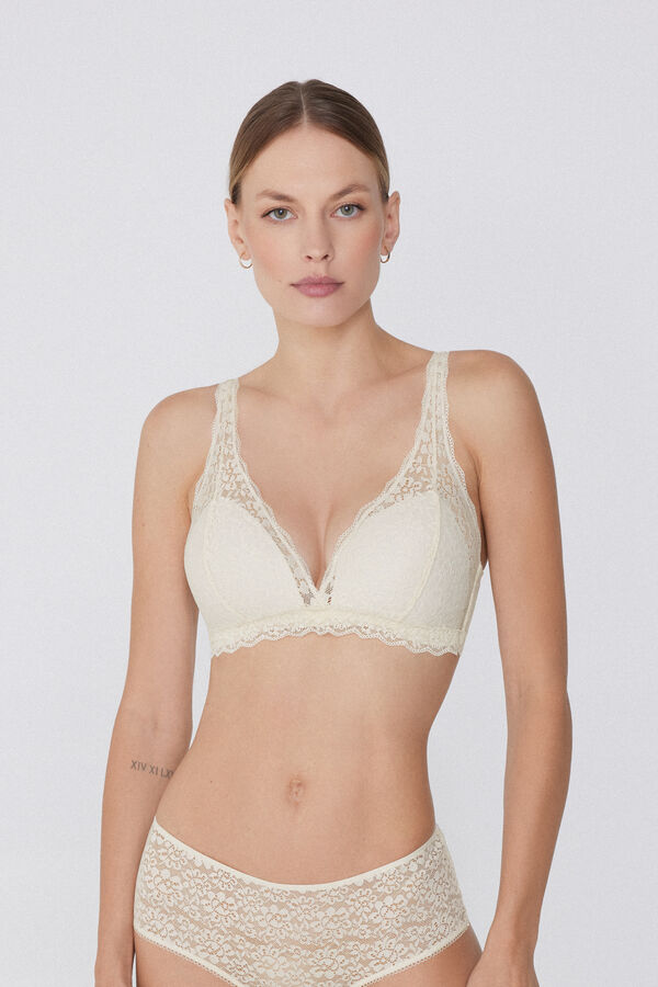 Havana Recycled Lace Triangle Bra  